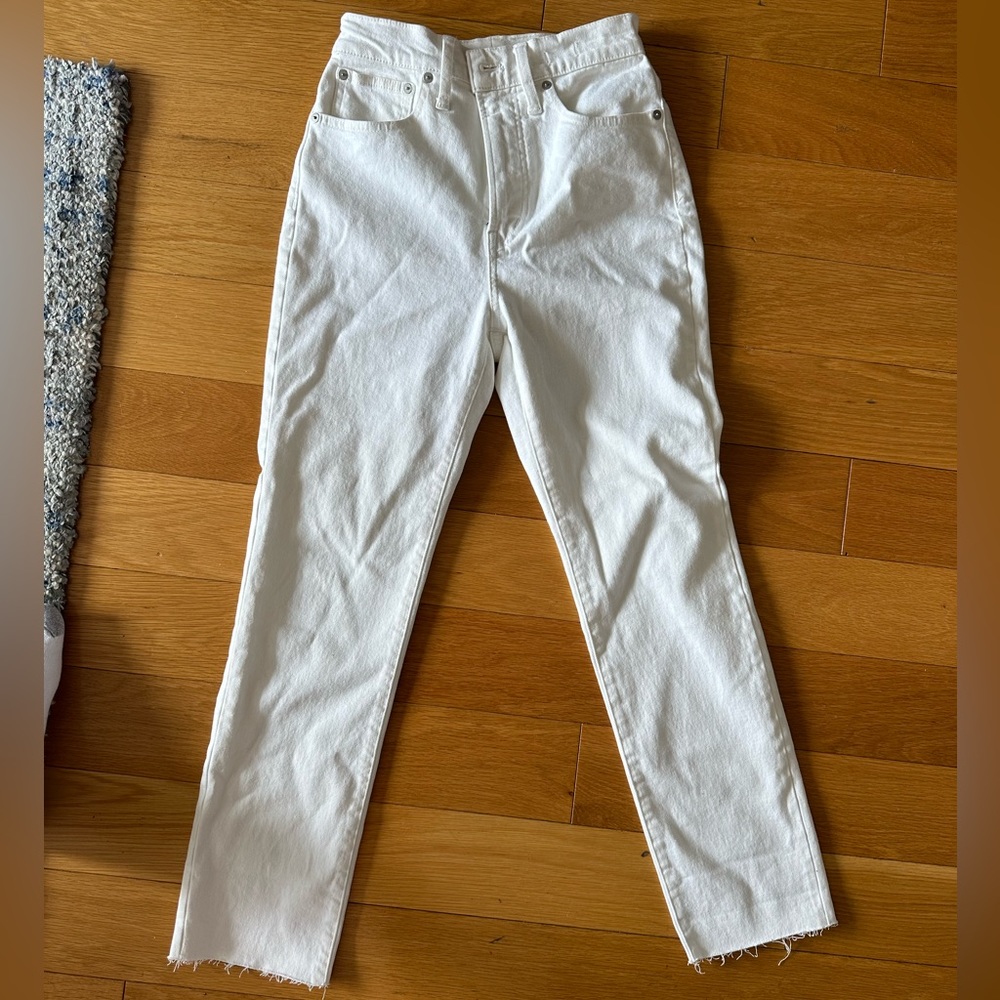 Madewell “The Perfect Vintage” White Jeans